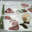 Collected food samples ready to be sent for analysis