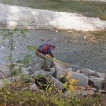 Paulo Ciocca,  Environmental Health Officer (EHO) Health Canada gathers water samples to be tested